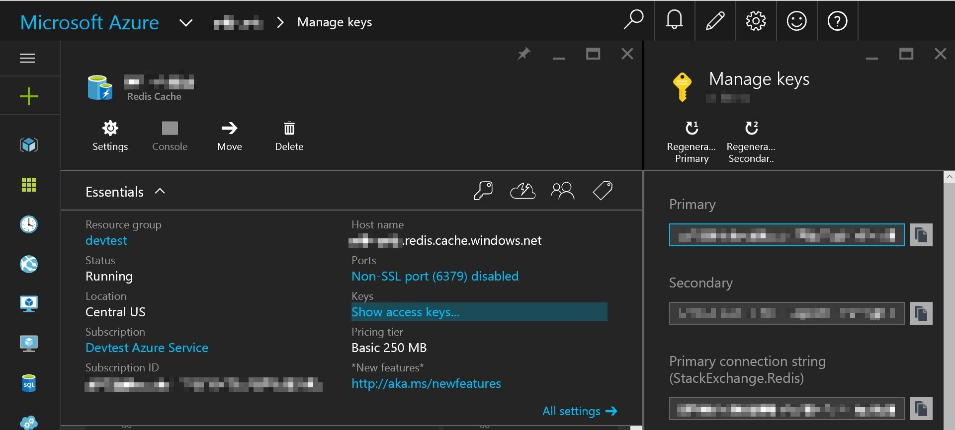 Azure Redis Cache Example